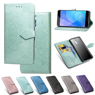 Case For Meizu M6 Note Classic Pattern Design Flip Wallet Case Cover