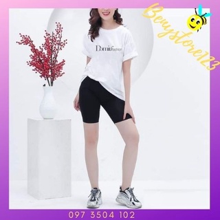 Quần Legging Lửng Cạp Chun 💖FREESHIP💖 Quần Ngố Nữ Vải Cao Cấp Thun Ngố Nữ Co Giãn Tốt Dáng Ôm