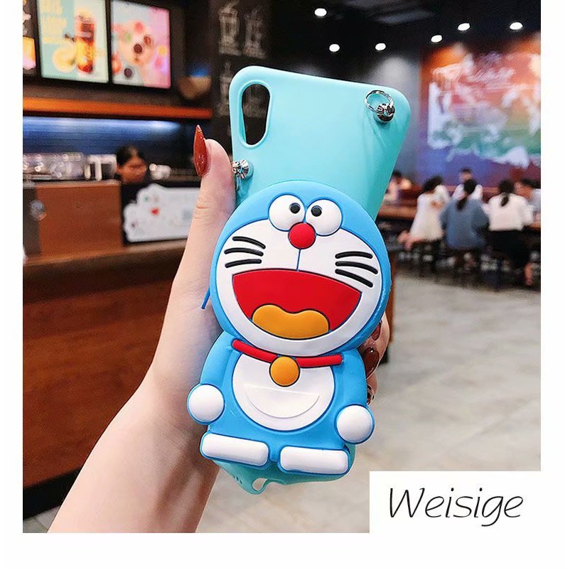 Ốp điện thoại TPU kiêm ví hình thú đáng yêu cho iPhone 5 5S 6 6S 7 8 plus X XS XR MAX