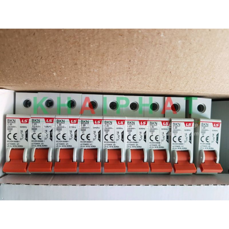 MCB 1P CB tép cầu dao 1 pha 6A 10A 16A 20A 25A 32A 40A 50A 63 6kA LS BKJ63N 1P Áp tô mát tép át tép aptomat - KHẢI PHƯỚC