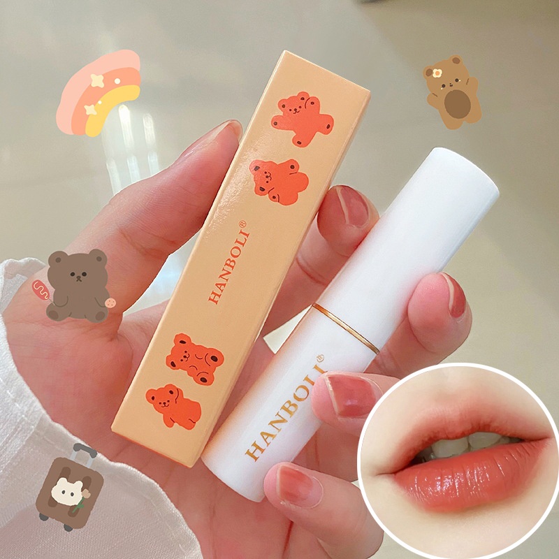 Son Dưỡng Môi Dạng Thạch Kết Cấu Lá Vàng Thay Đổi Màu Sắc Theo Nhiệt Độ