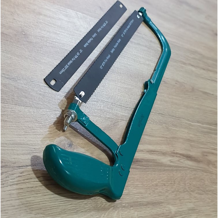Combo Khung Cưa Và 2 Lưỡi Cưa 2 Trong 1 Gồm 1 Mặt Cắt Sắt Và 1 Mặt Cắt Gỗ 300x25mm