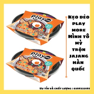 Kẹo dẻo Playmore 60g _Hình tô mỳ trộn Hàn Quốc Jajang