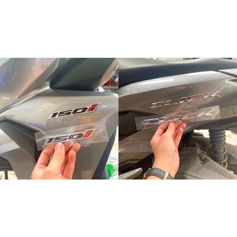Tem chữ nổi Click 150i chính hãng honda