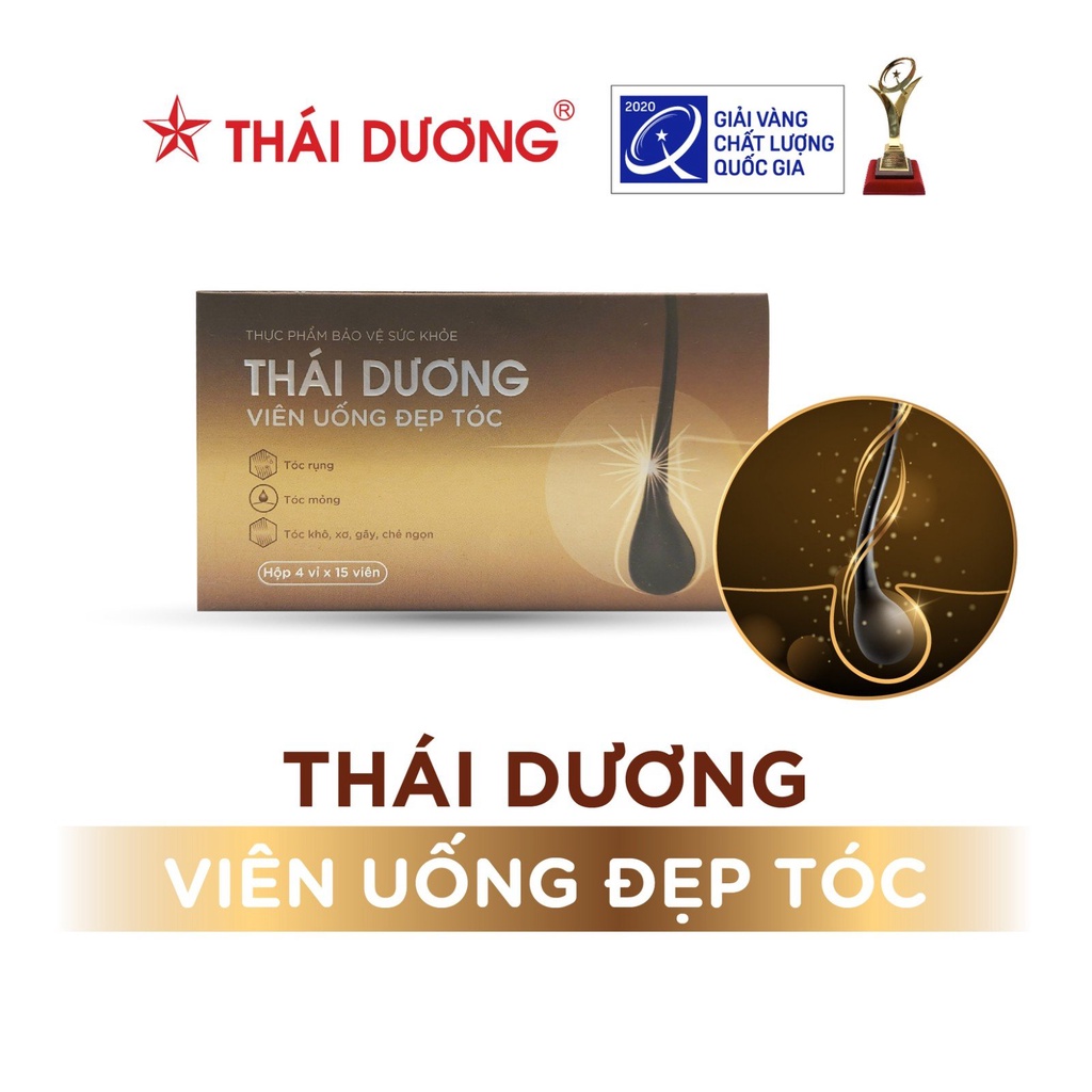 Viên uống đẹp tóc Thái Dương hộp 4 vỉx15 viên - Sao Thái Dương