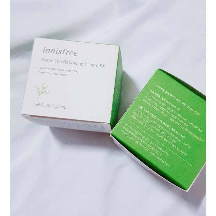 Innisfree Green Tea Balancing Cream EX 50ml [sunflower1968] // Sản xuất tại Hàn Quốc, kem chống lão hóa chống nhăn