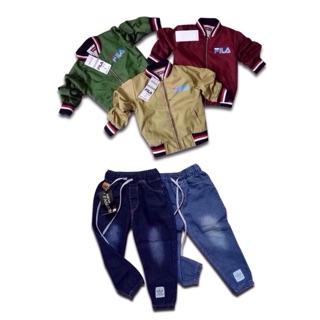 Combo 2 quần bò HM+ 1 áo Fila