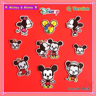 Bộ miếng dán hình thêu họa tiết chuột mickey & minnie