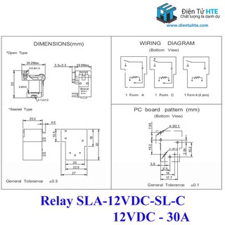 [COMBO] 2 Relay 12V 6 chân 30A SONGLE