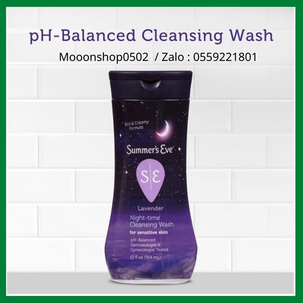 Dung dịch vệ sinh phụ nữ Summer's Eve Cleansing wash 354ml Lavender - Night - Time