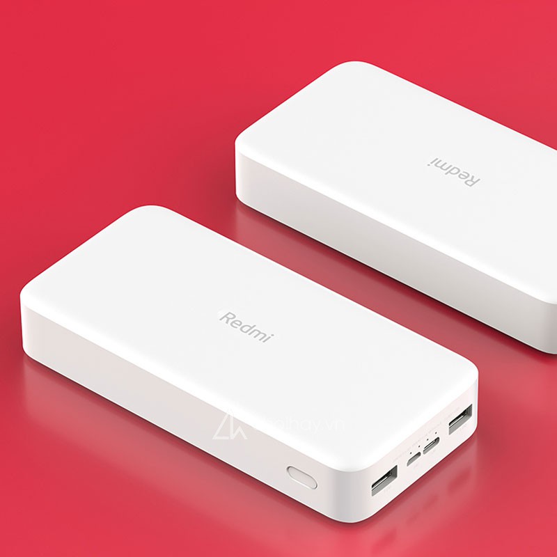 Pin sạc dự phòng Xiaomi Redmi 20000MAH - Hàng Chính Hãng - Cổng sạc nhanh