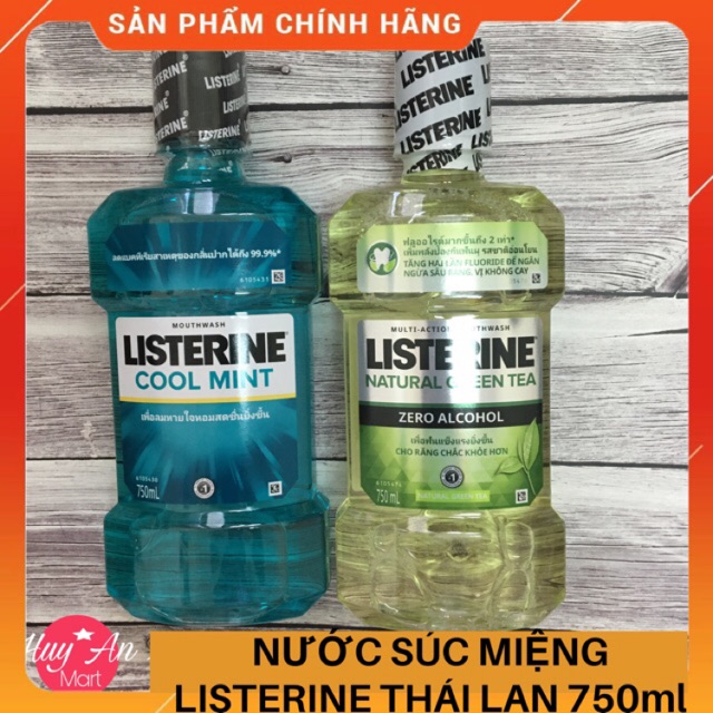 [Freeship từ 50k] nước súc miệng Listerine 750 ml Thái Lan THƠM MÁT, SẠCH SẼ