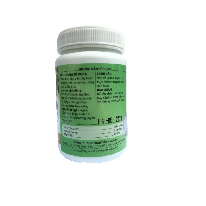Phân bón Tám Ngọc NPK 30-10 -10 thân cây cao- lá to dài-phân nhánh nhiều lọ 100g