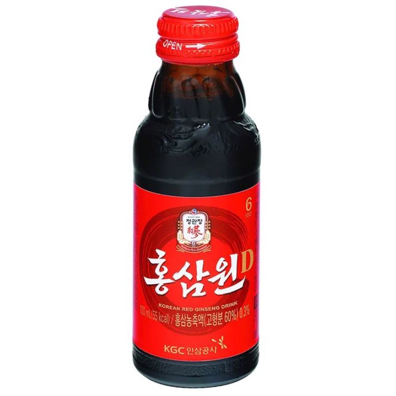 [Hộp 10 Chai] Nước Tăng Lực Hồng Sâm Won KGC Korean Red Ginseng Drink 1000ml