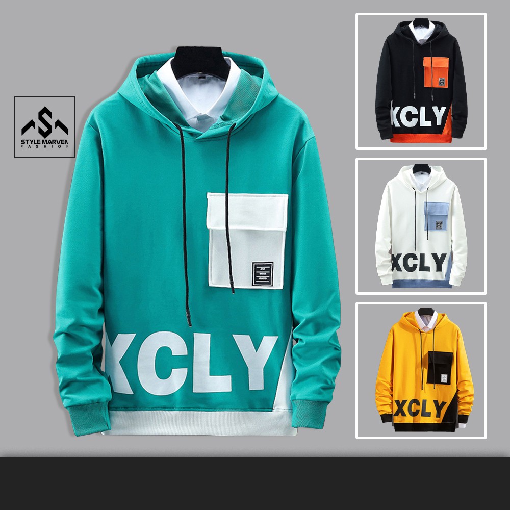 Hoodie nam thời trang thiết kế mũ trùm giữ ấm STYLE MARVEN áo nỉ KCLY phối túi trẻ trung - AO TOP NAM 90000187