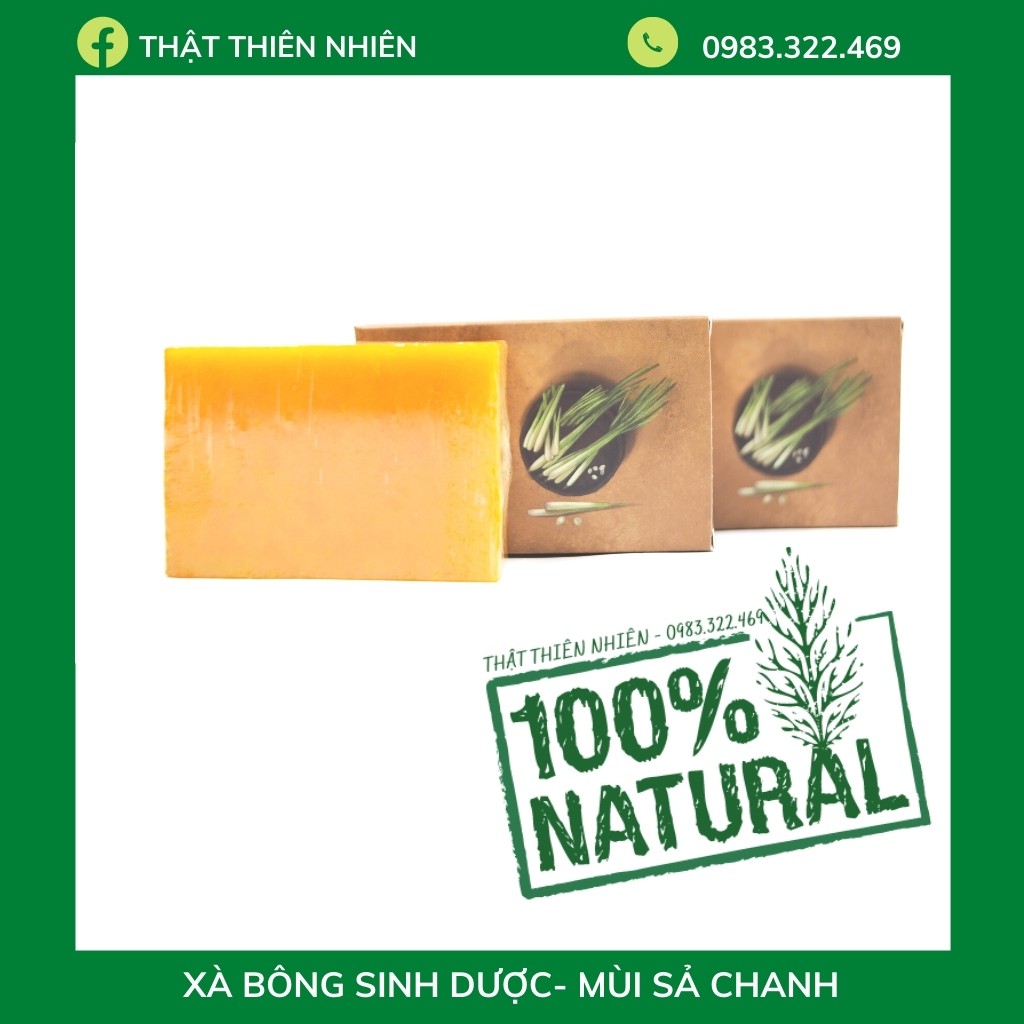 Xà Bông Sinh Dược Mùi Sả Chanh (Bánh 100gr) - Xà Phòng handmade | BigBuy360 - bigbuy360.vn