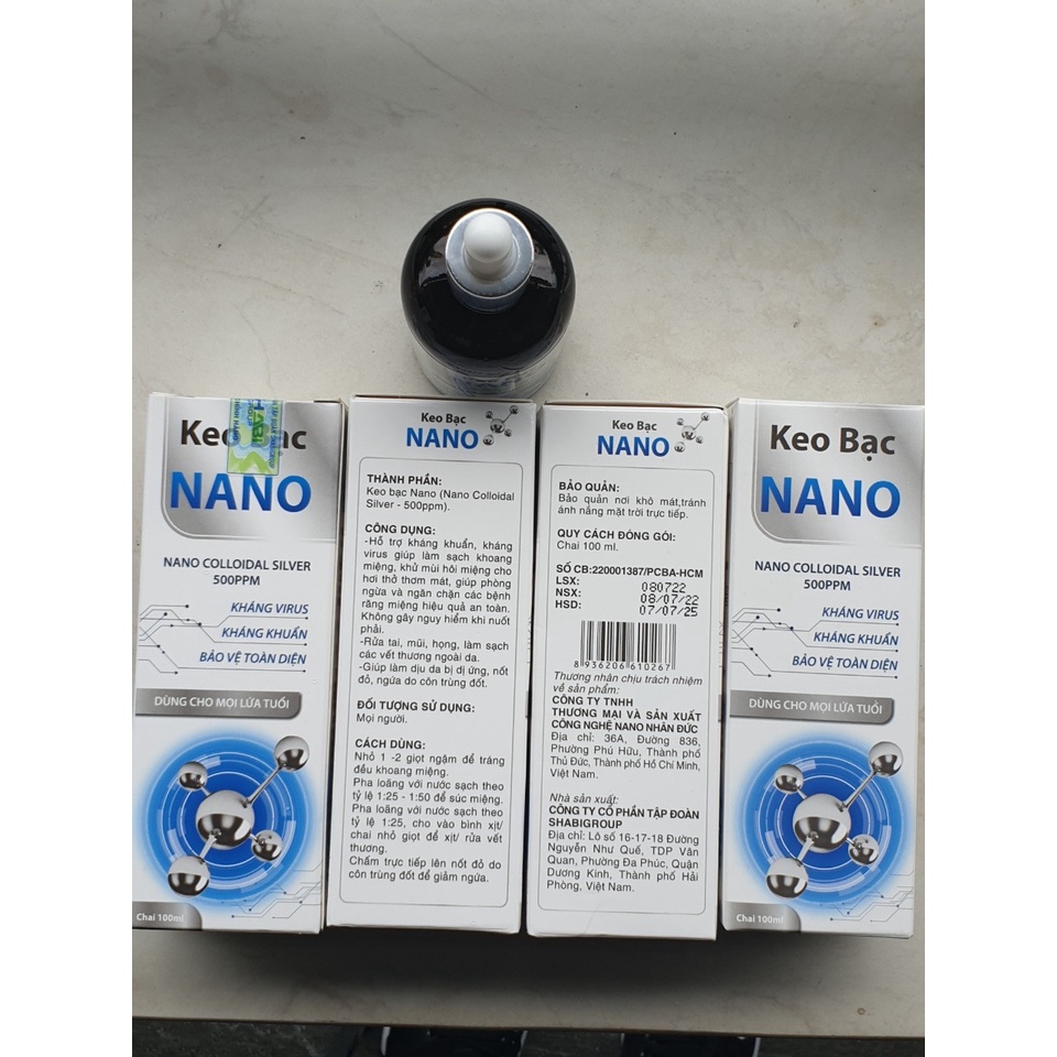 Keo Bạc Nano - Nano Colloidal Silver 500ppm