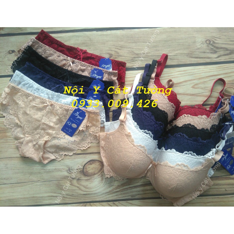Bộ đồ lót Boya ren 3 móc,mút kép mỏng, có gọng 003L | BigBuy360 - bigbuy360.vn