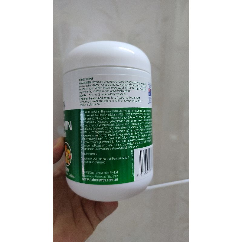 Vitamin tổng hợp Nature’s Way Complete Daily Multivitamin 200v | Thế Giới Skin Care