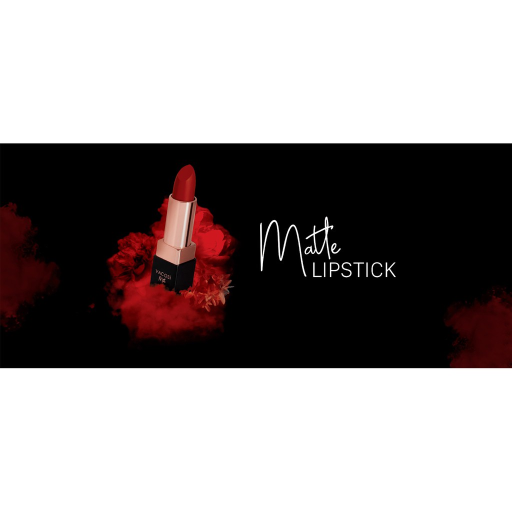 SON LÌ VACOSI 509 ĐỎ HỒNG TÍ CAM Color Matte Lipstick Dating - OLIX