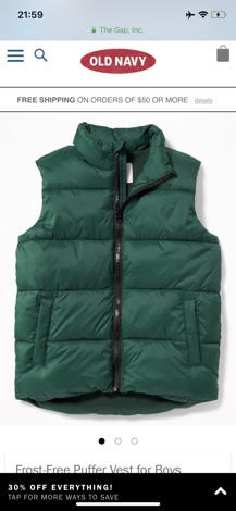 Sỉ áo phao Old navy bé trai