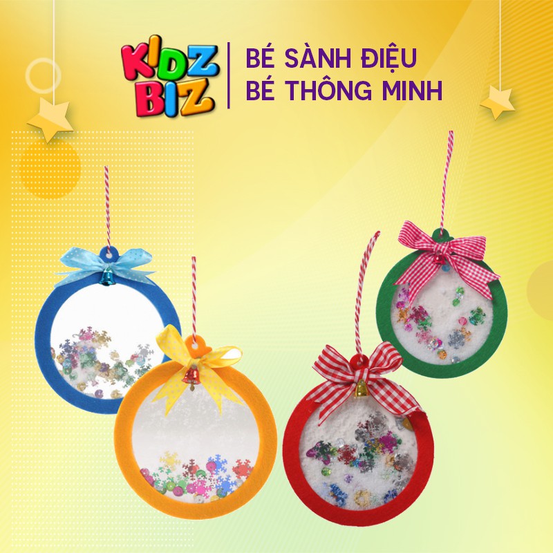 Đồ chơi thủ công / Montessori - Bộ kit làm đồ trang trí cây thông Giáng sinh handmade DIY