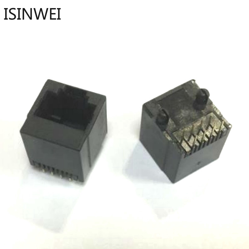 Bộ 5 lỗ cắm nhựa rj45 5224 8p8c 180 độ theo chiều dọc chất lượng cao