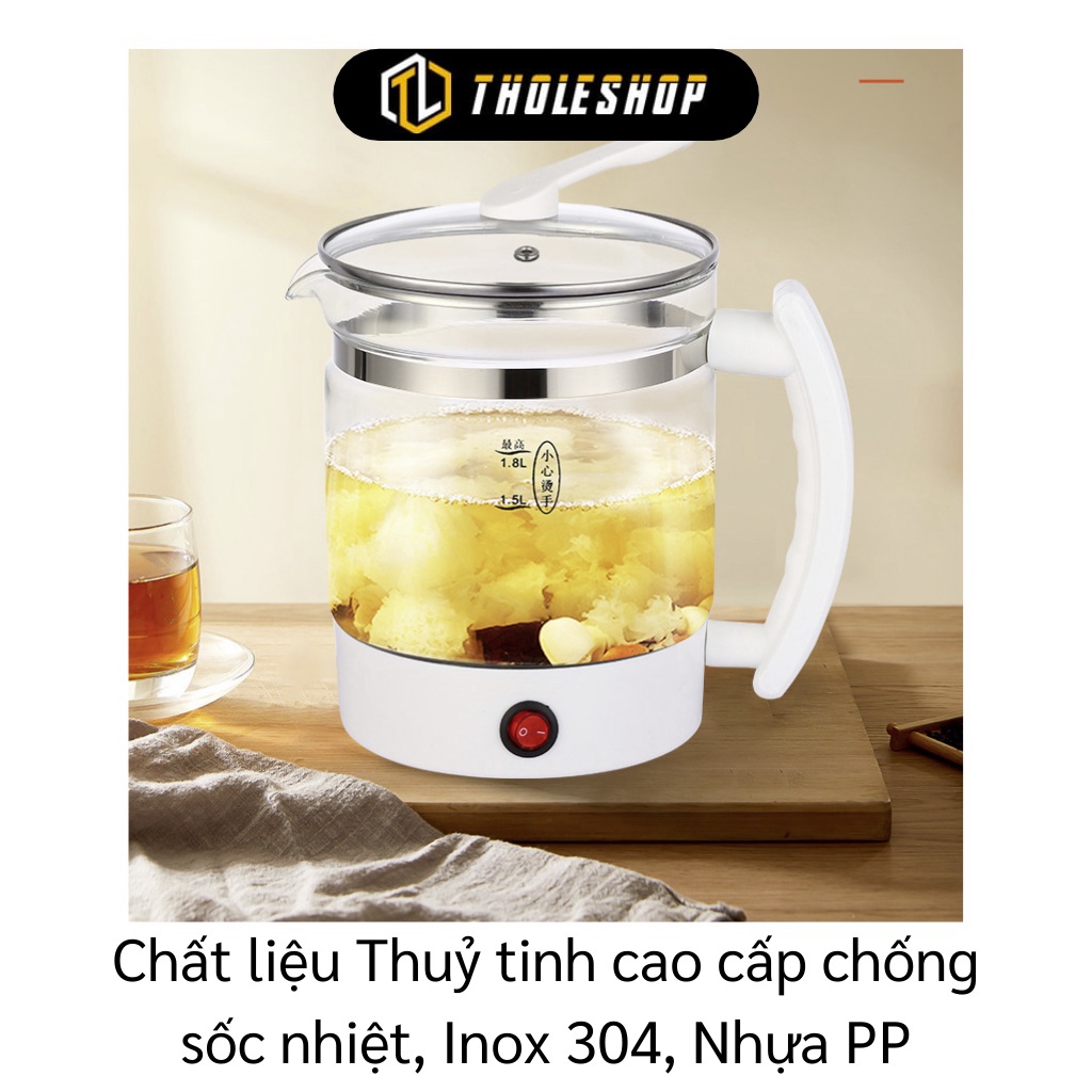 Ấm Điện Thủy Tinh GIGAHOME Nồi Thủy Tinh Đa Năng Cách Nhiệt, Chống Sốc, Ấm Đun Siêu Tốc 9520