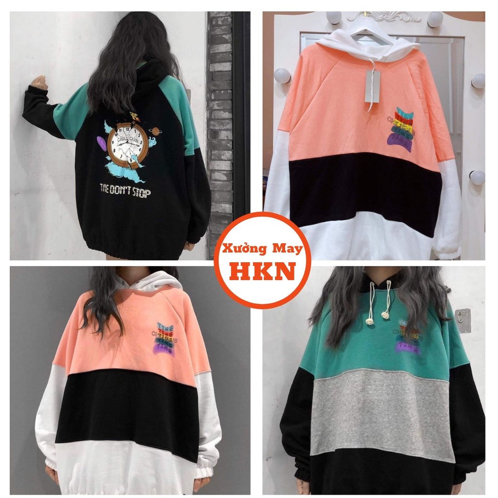 Áo Hoodie Nỉ Nữ Zaclang Đồng Hồ In Nổi Chất Cotton Mềm Mại Mã 632 Xưởng May HKN | BigBuy360 - bigbuy360.vn