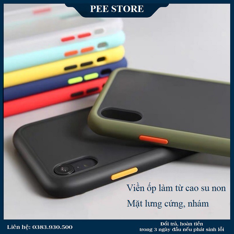 Ốp Iphone nhám, ốp rock chống sốc, chống vân tay - Pee Store