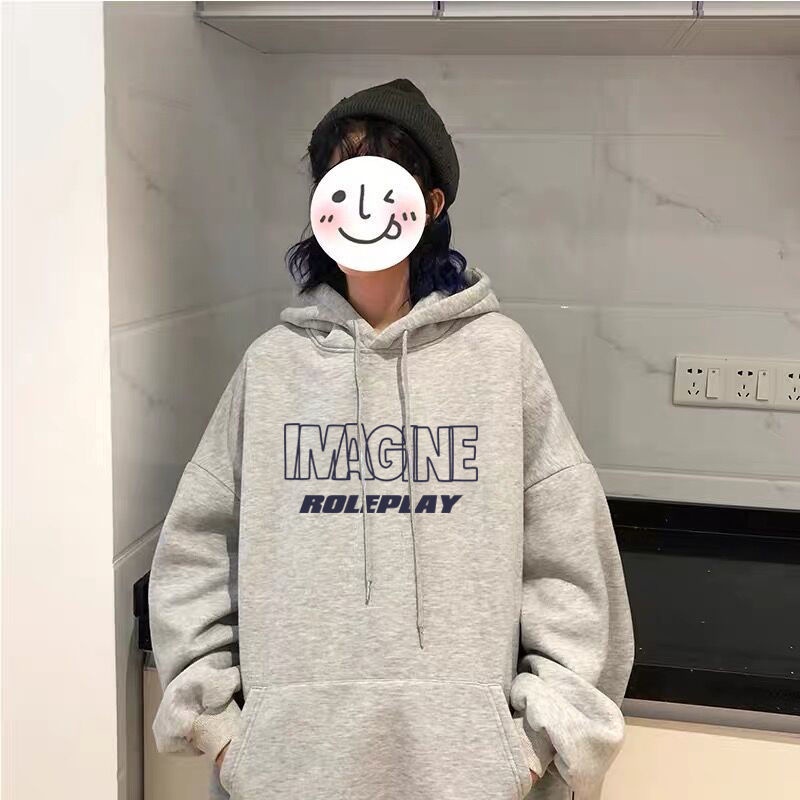 Áo Khoác Hoodie Mỏng In Họa Tiết Kiểu Hàn Quốc Thời Trang Mùa Đông 2022 Cho Nữ