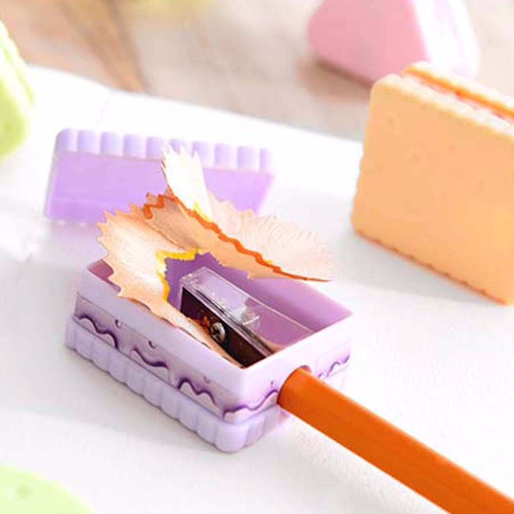 Đồ Chuốt Bút Chì Bằng Nhựa Hình Bánh Quy Màu Sắc Ngẫu Nhiên