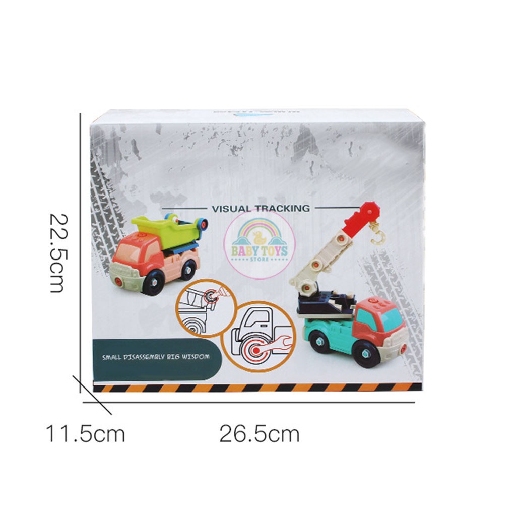 Xe Công Trình Tháo Lắp Kèm Bộ Sửa Chữa Cho Bé