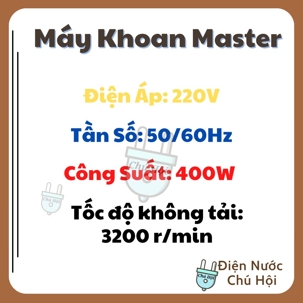 Máy Khoan Cầm Tay Bắn Vít mini đa năng Master 10-01 10 ly khoan gỗ tường Điện nước chú Hội