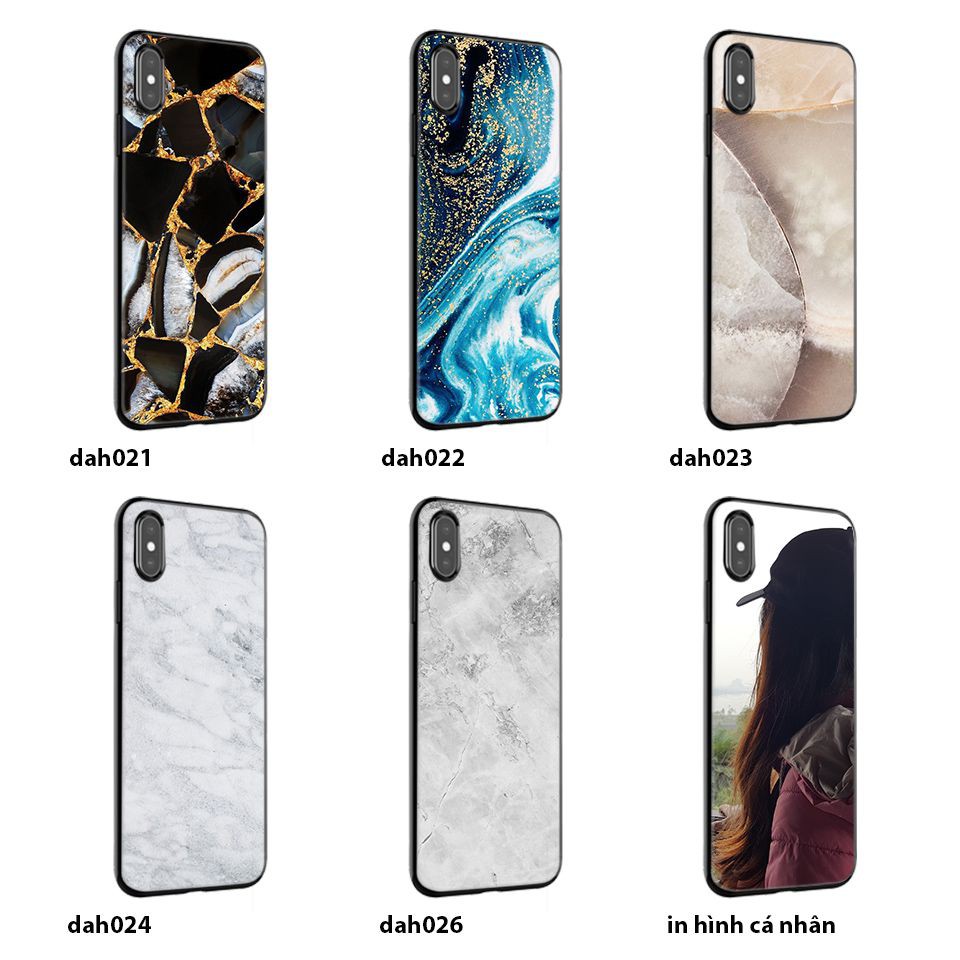 Miếng dán skin iPhone X - XS - XSmax in hình vân đá theo yêu cầu