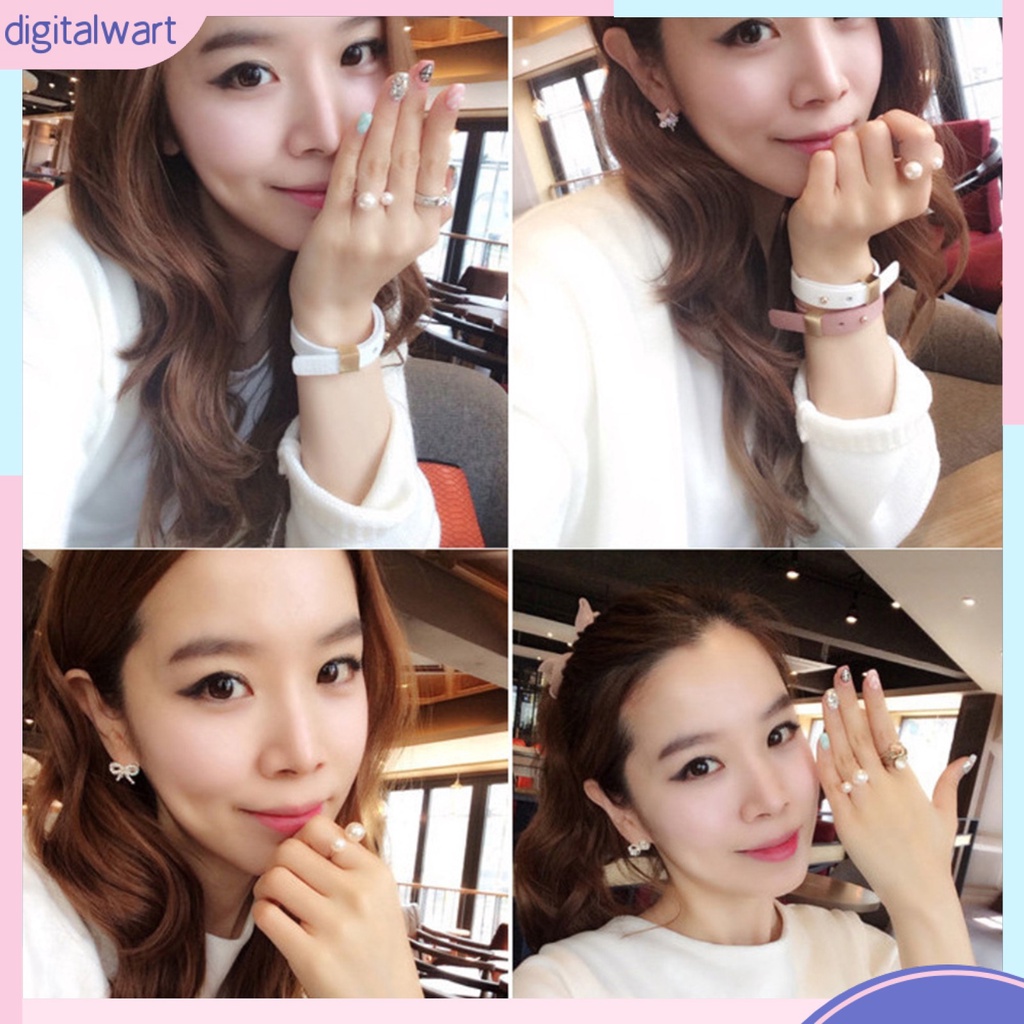 Nhẫn Nữ Đính Ngọc Trai Nhân Tạo Thời Trang