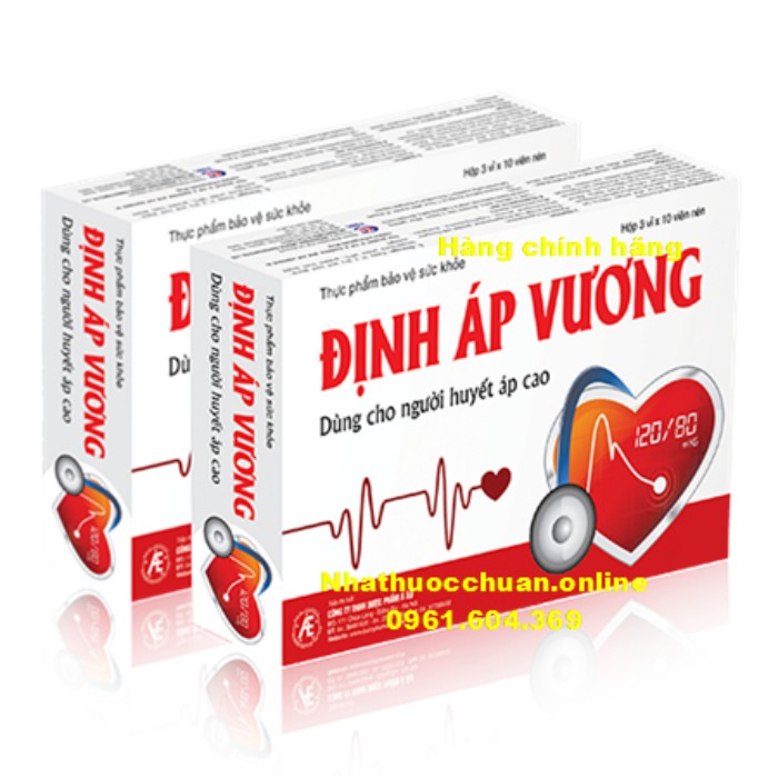 ĐỊNH ÁP VƯƠNG - HỖ TRỢ CHO NGƯỜI HUYẾT ÁP CAO ( Hàng chính hãng - Hộp 30 viên)