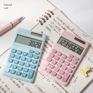 Mini Calculator Cute Portable Calculator Desktop Calculators Solar Battery School Stationery Office Supplies