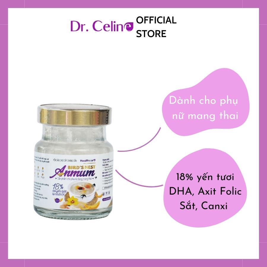 Yến sào dành cho bà bầu 18% yến + DHA, Choline, Axit Folic, Canxi, Sắt, Kẽm Anmun Dr.Celine