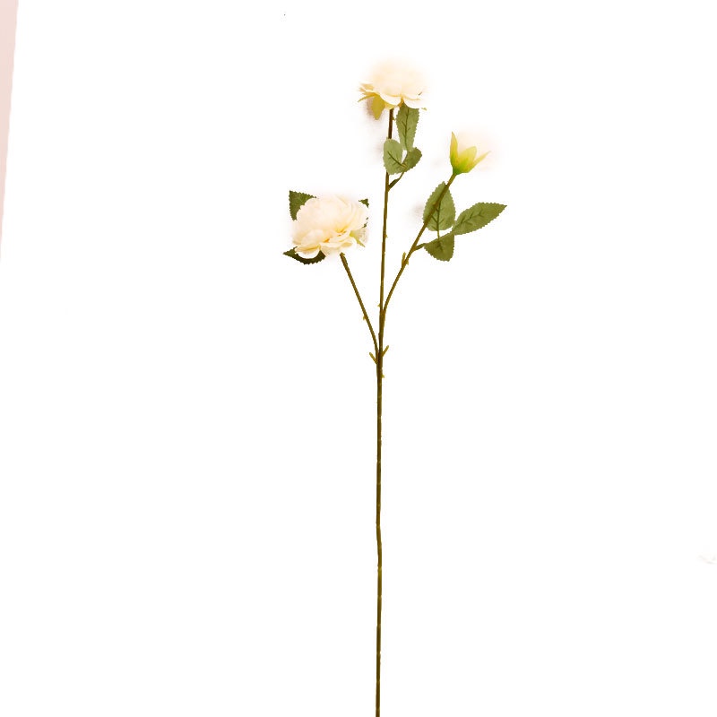 Hoa Giả  Hoa Hồng Lụa Cao Cấp 3 Bông  ( Dài 65cm) Trang Trí Nhà Cửa, Nội Thất,cửa Tiệm,trang Trí Tiệc Cưới Sinh Nhật