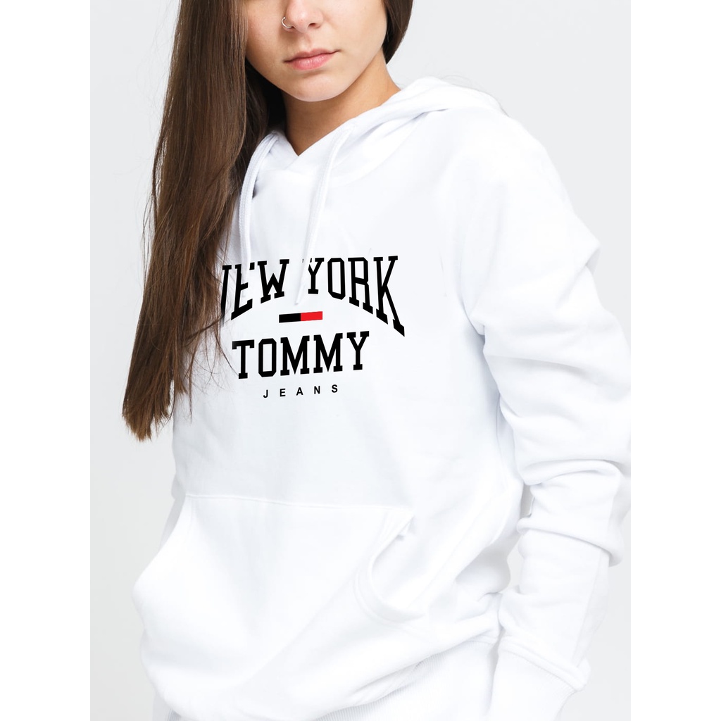 Áo Hoodie nữ cute form rộng New York Tommy chất nỉ bông cotton đẹp rẻ F12 Collection HD013 | BigBuy360 - bigbuy360.vn