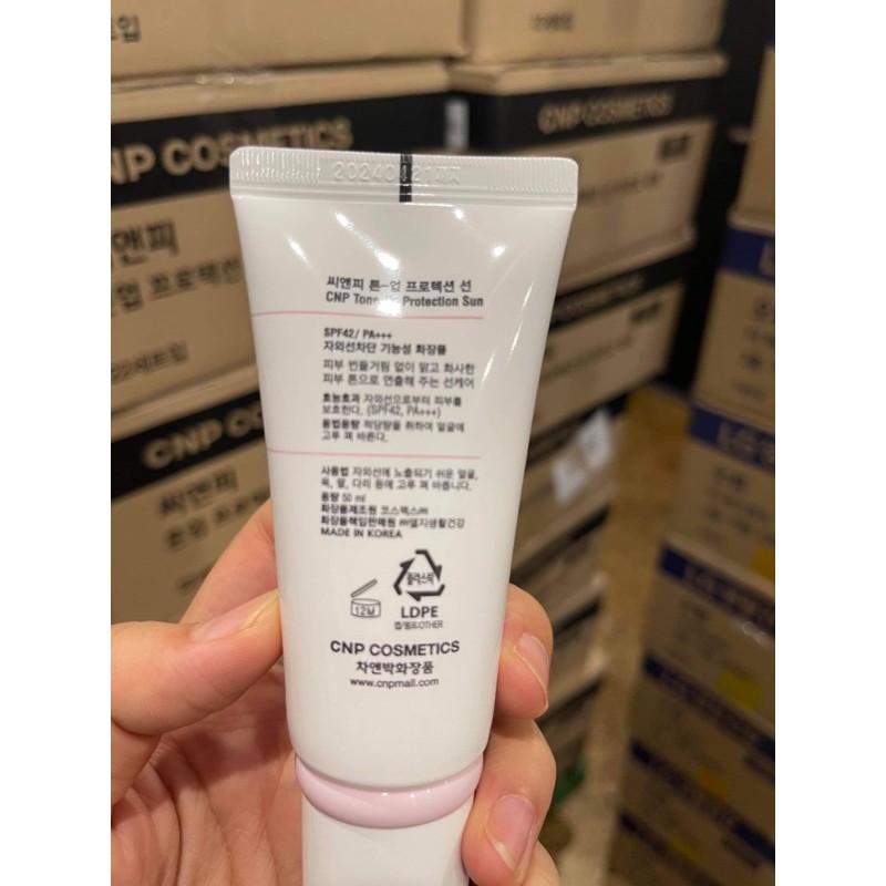  [Hàng sẵn] Kem chống nắng CNP Laboratory Tone up Protection Sun SPF42 PA+++ | BigBuy360 - bigbuy360.vn