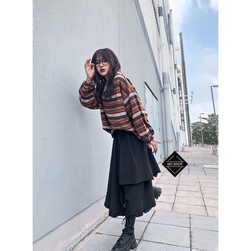 Áo len hoạ tiết vintage | BigBuy360 - bigbuy360.vn