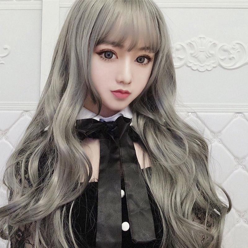 Tóc giả dài uốn xoăn phong cách Hàn Quốc