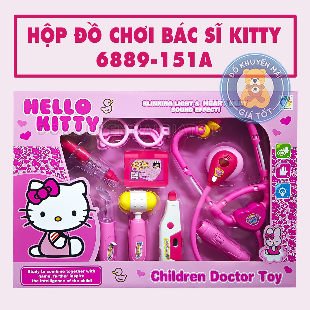 Bộ đồ chơi bác sĩ cho bé mẫu bác sỹ 8 món sử dụng pin, có đèn 6889 - Đồ khuyến mãi giá tốt