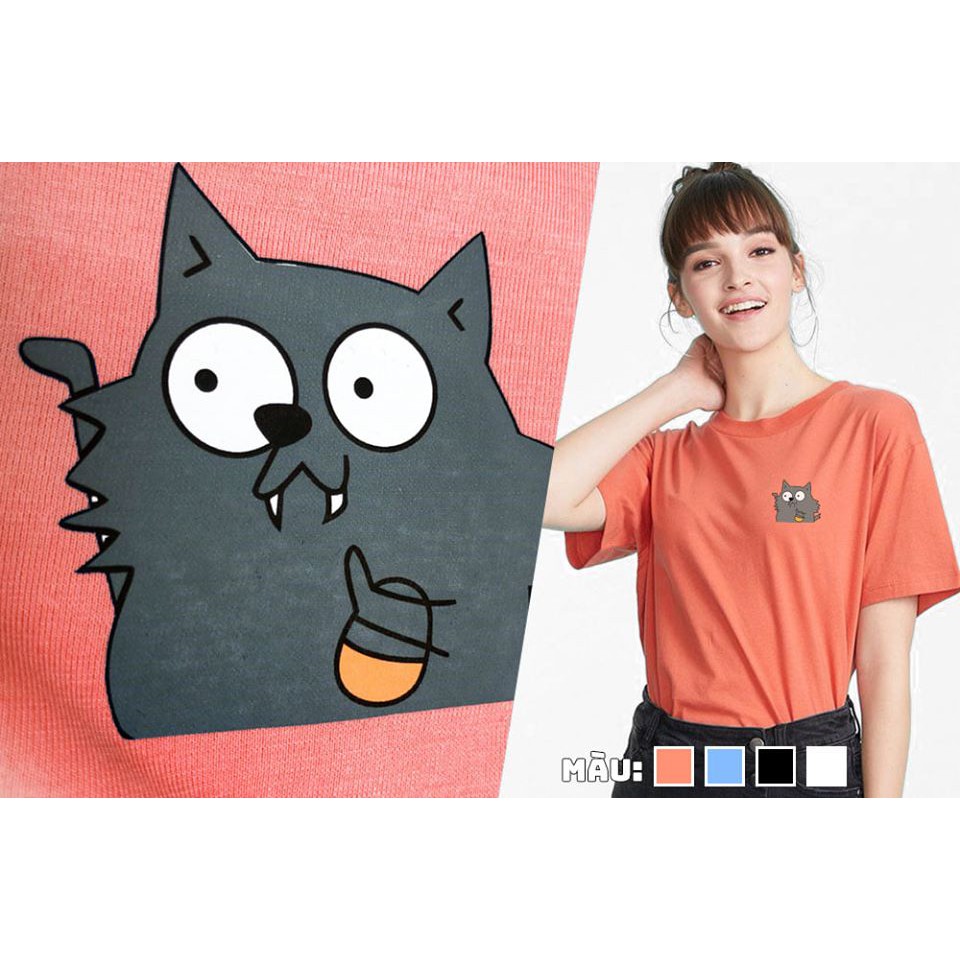 [Hàng Xịn, Gía Tốt] Áo Phông Thun Unisex In Hình Icon Thời Trang Nam Nữ Couple Nhiều Màu Họa Tiết Cáo - Cotton - AT010