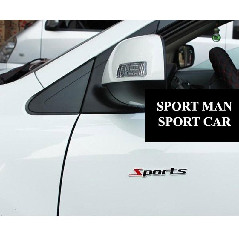 Decal Sport kim loại dán trang trí ô tô