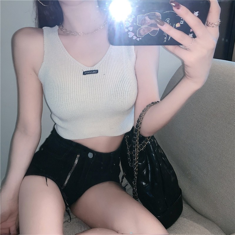 Cocory vn Áo Croptop Sát Nách Thời Trang Mùa Hè Cho Bạn Gái