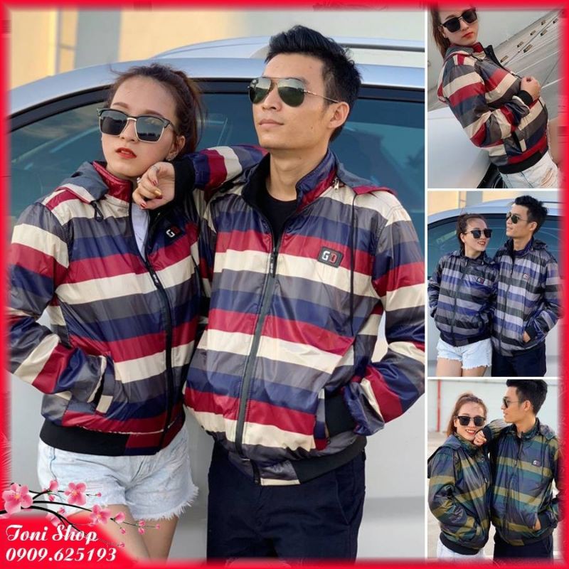 Thanh lý Áo khoác dù kẻ sọc - còn tem mác | BigBuy360 - bigbuy360.vn