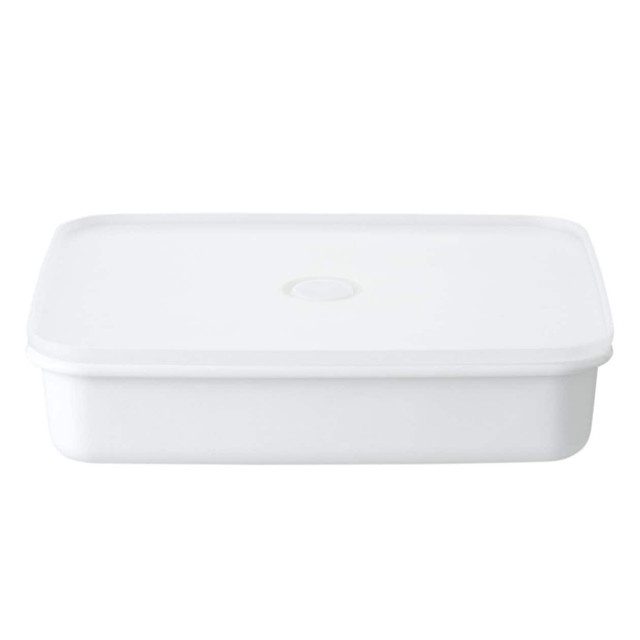 Muji Hộp Bảo Quản Tráng Men Có Nắp Đậy Kín / L